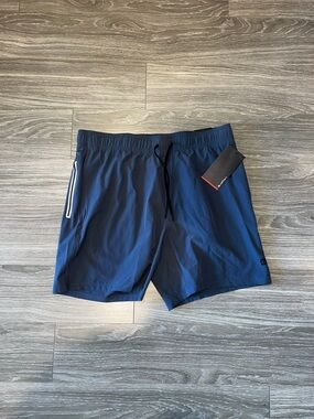 Layer8 Lightweight Navy Athletic Shorts with Elastic Waist